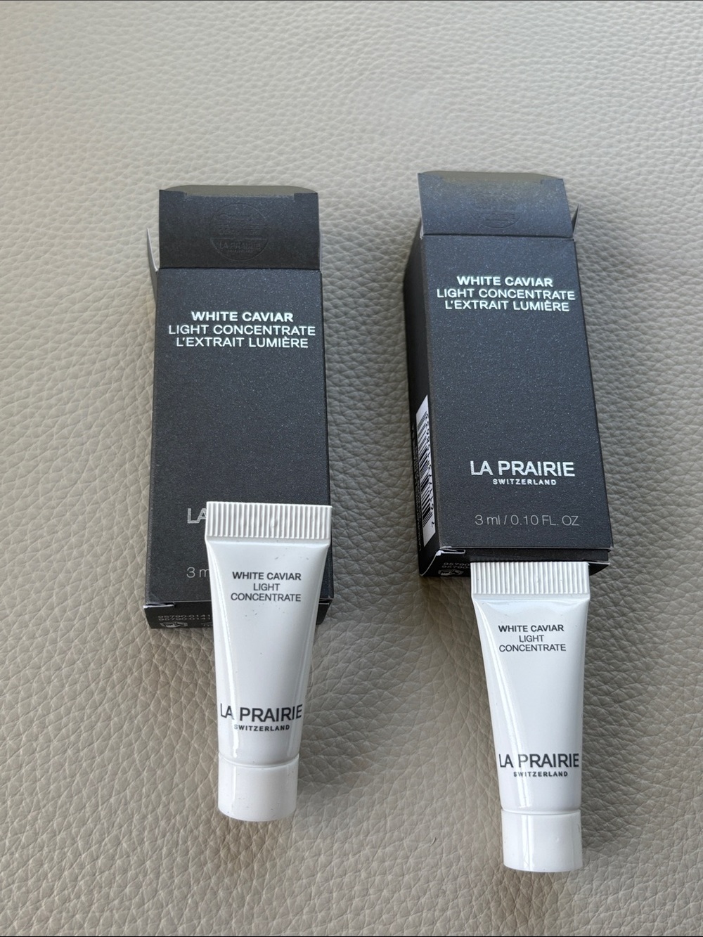La Prairie White Caviar Light Concentrate Travel Tubes - (2 samples )